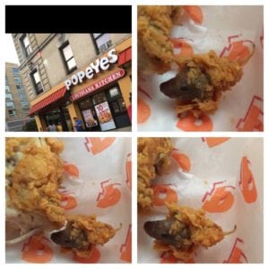 rat in popeyes fried chicken