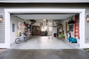 an organized garage